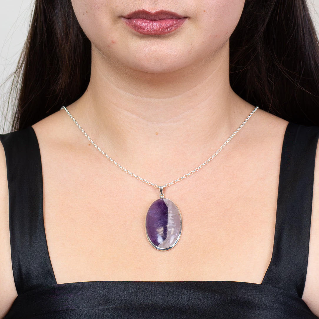 Chevron Amethyst Necklace