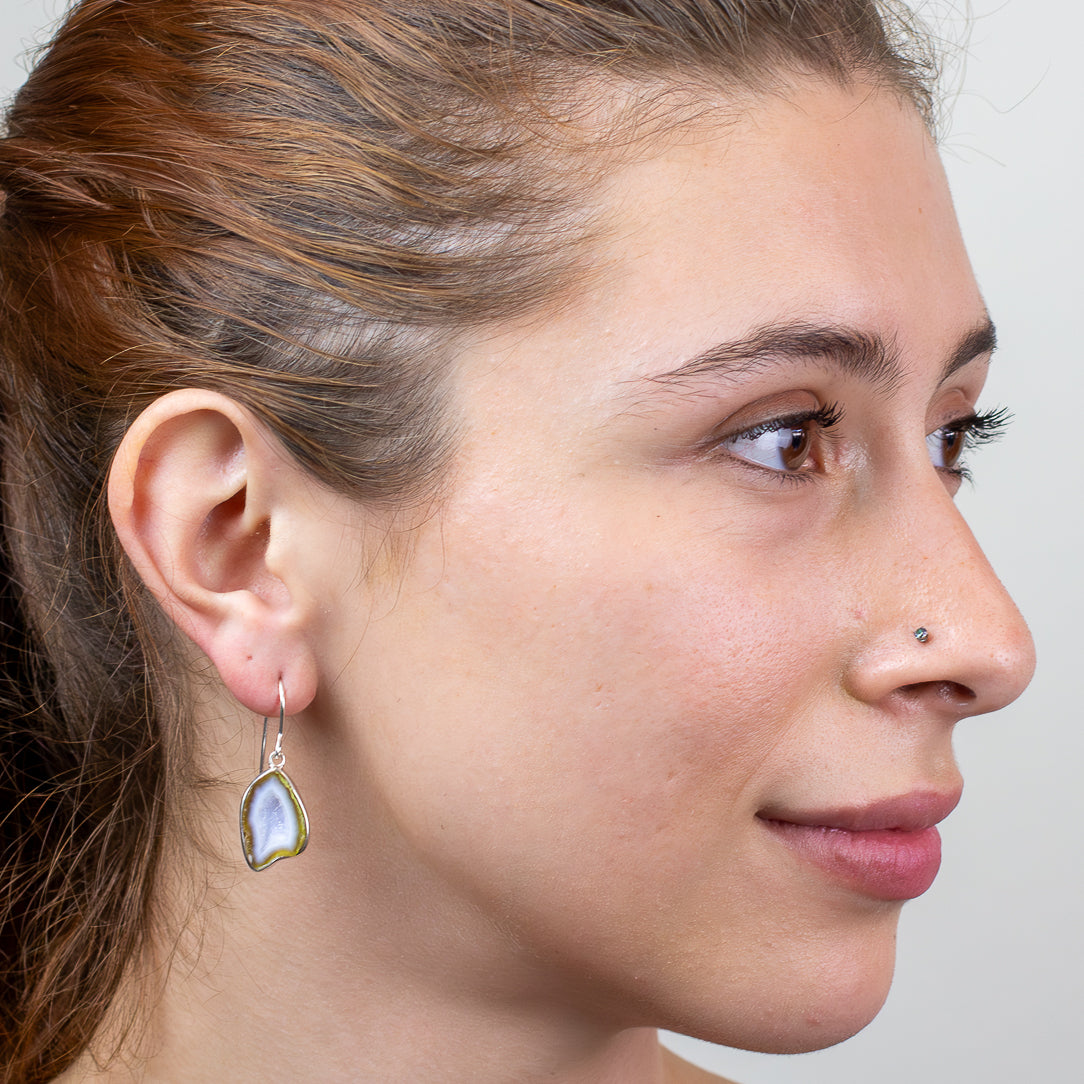 Agate Druzy Drop Earrings