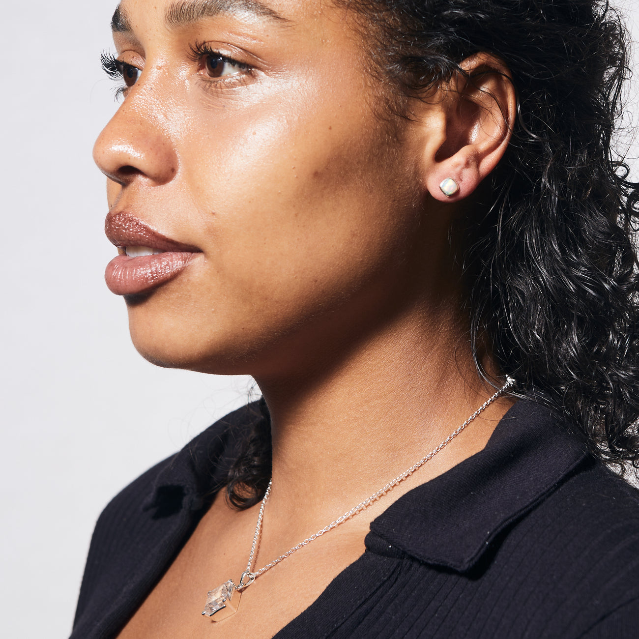 Precious Opal Stud Earrings