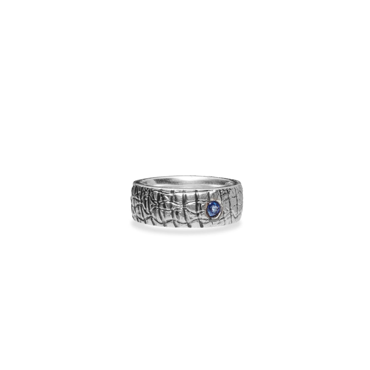 SAPPHIRE FACETED RING STERLING SILVER | MADE IN EARTH