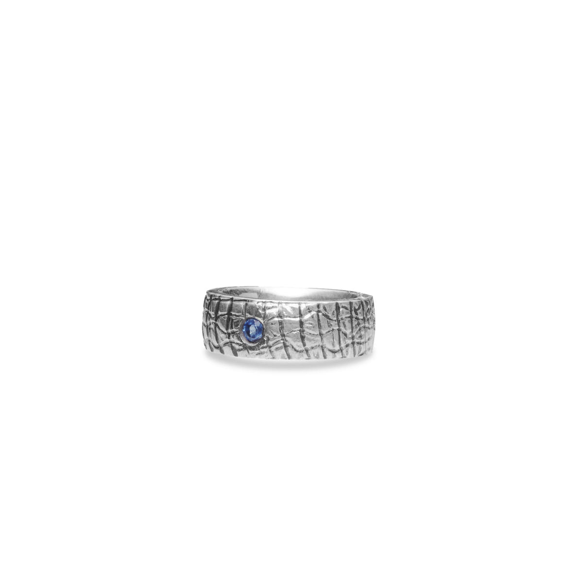 SAPPHIRE FACETED RING STERLING SILVER | MADE IN EARTH