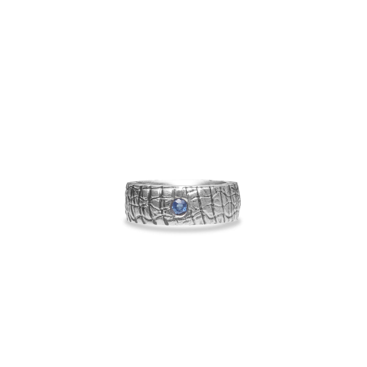SAPPHIRE FACETED RING STERLING SILVER | MADE IN EARTH