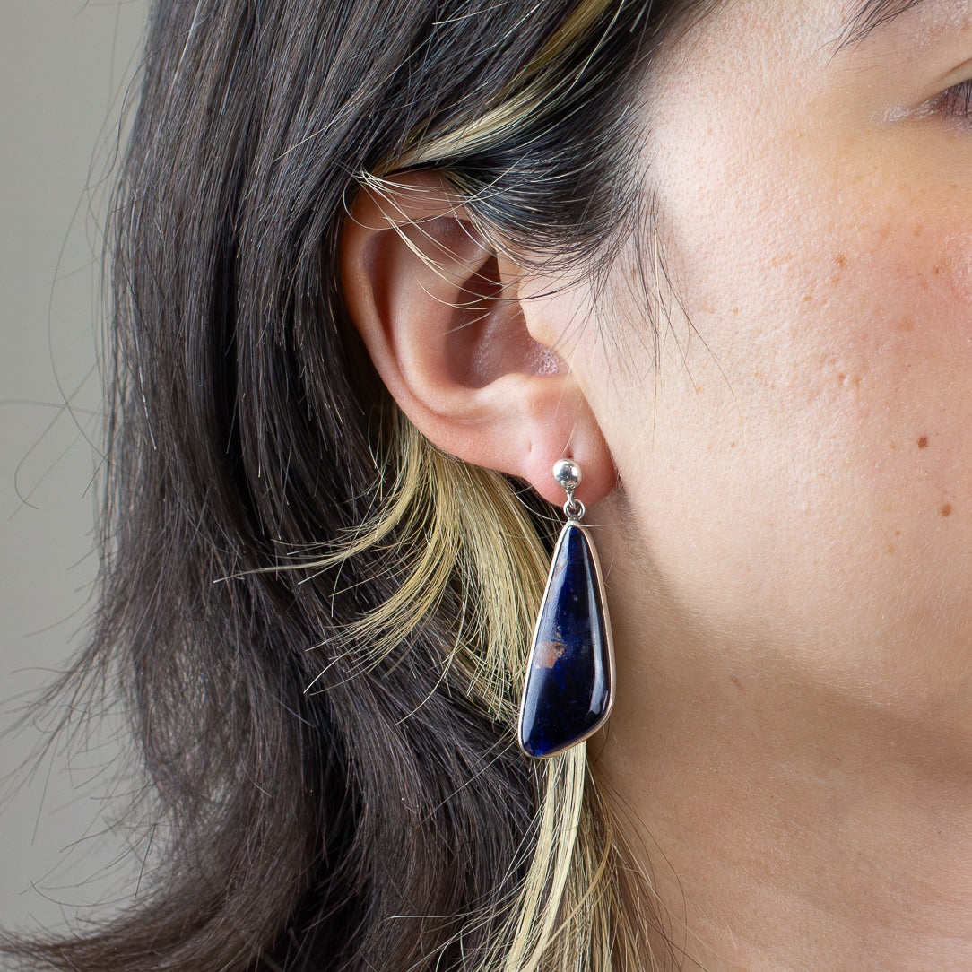 Azurite Stud Earrings