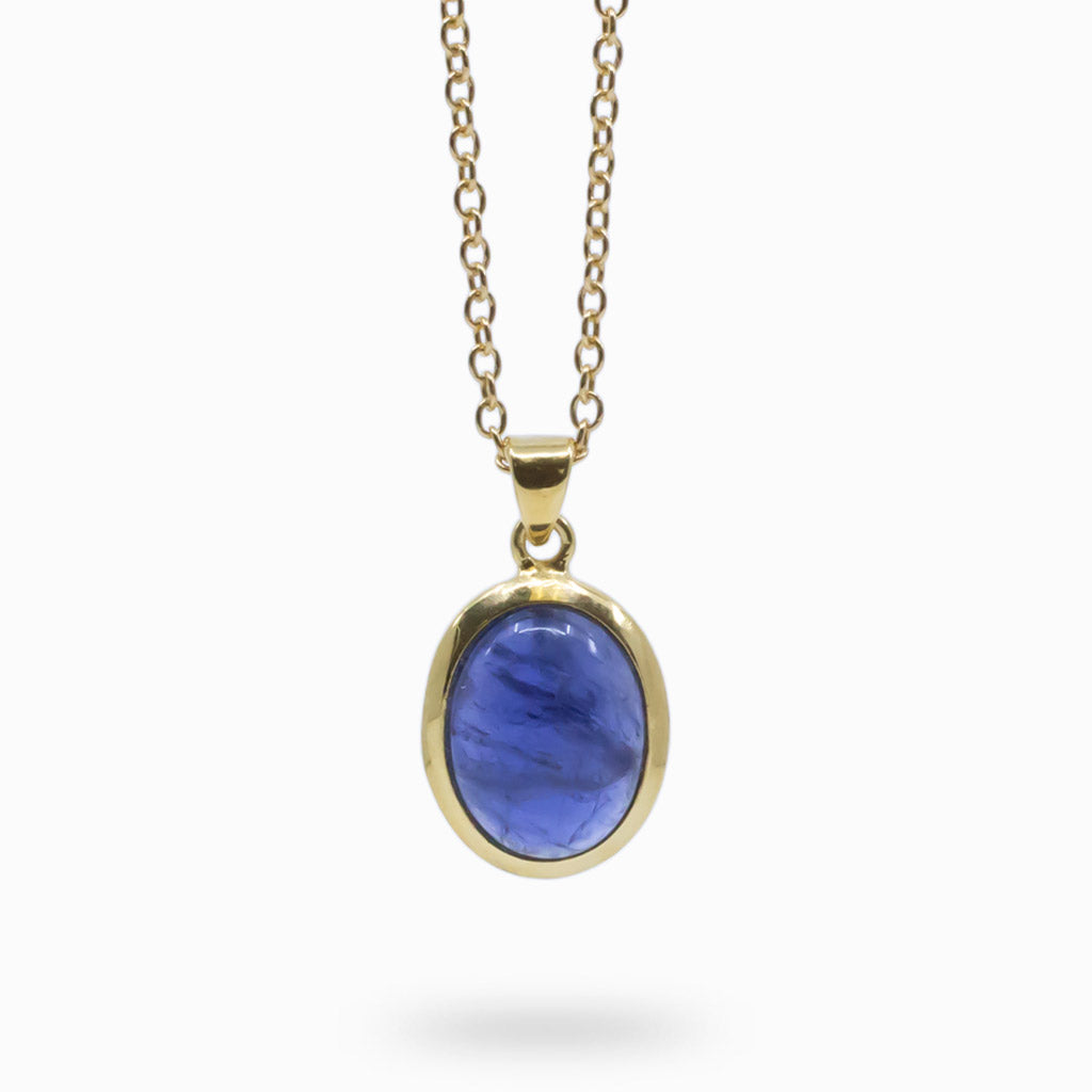 Oval Iolite necklace