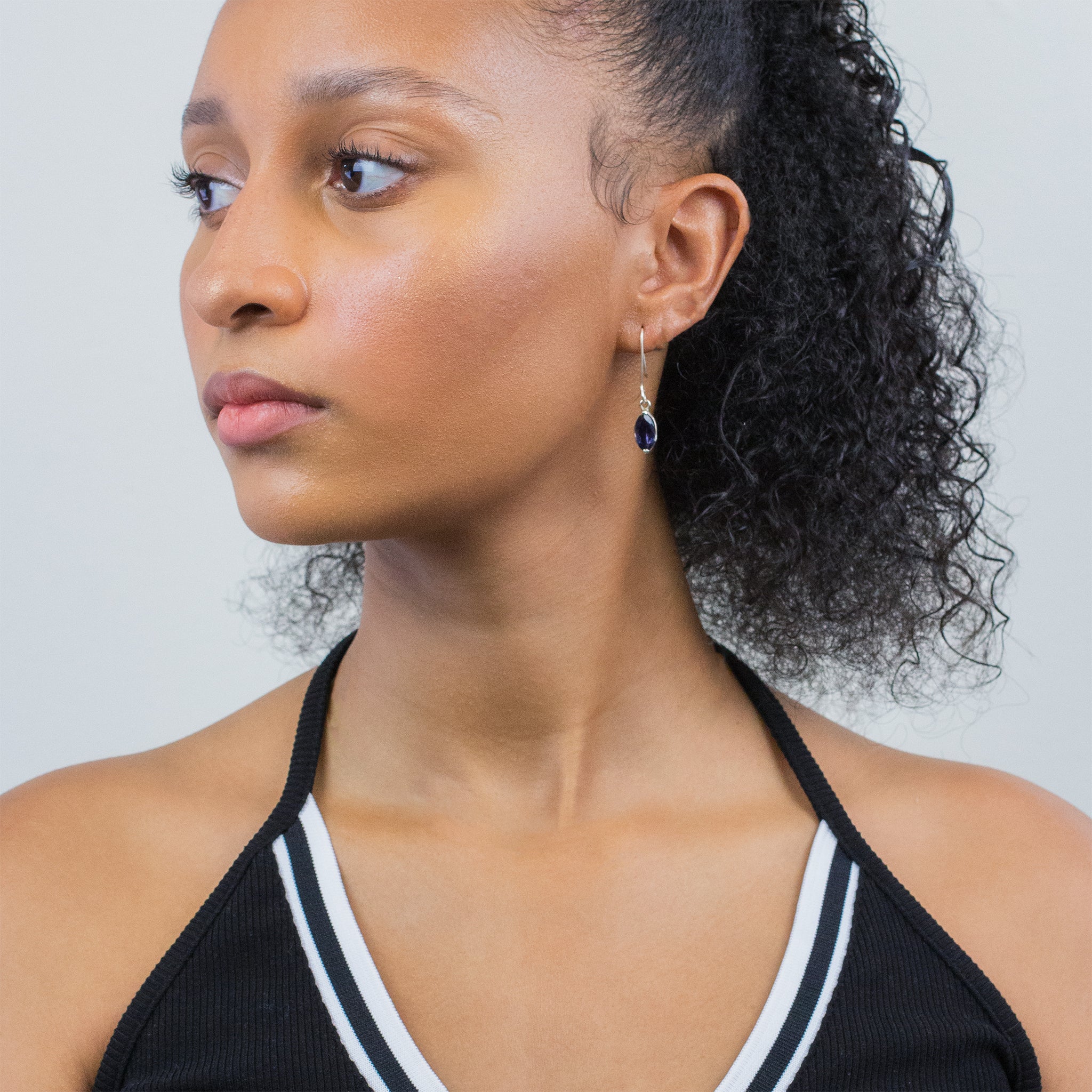 Iolite Drop Earrings