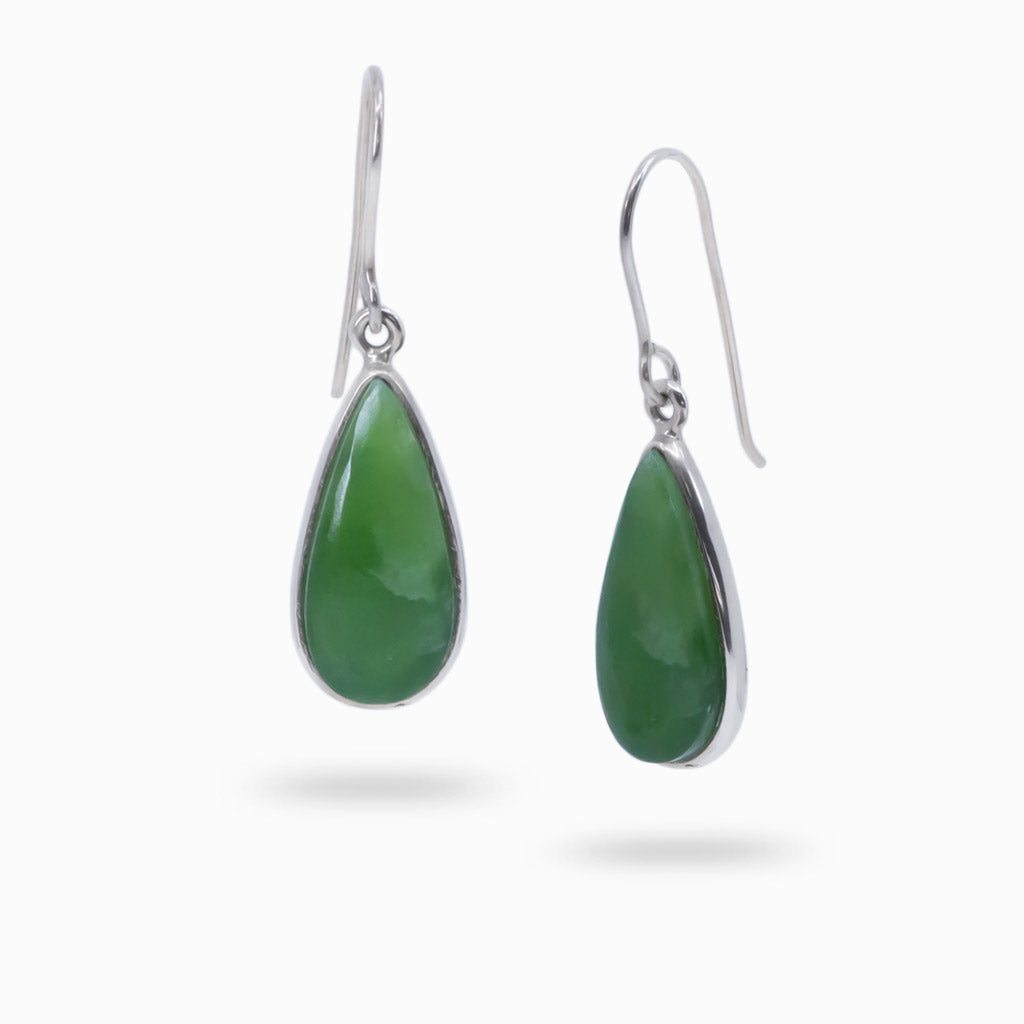 jade drop earrings
