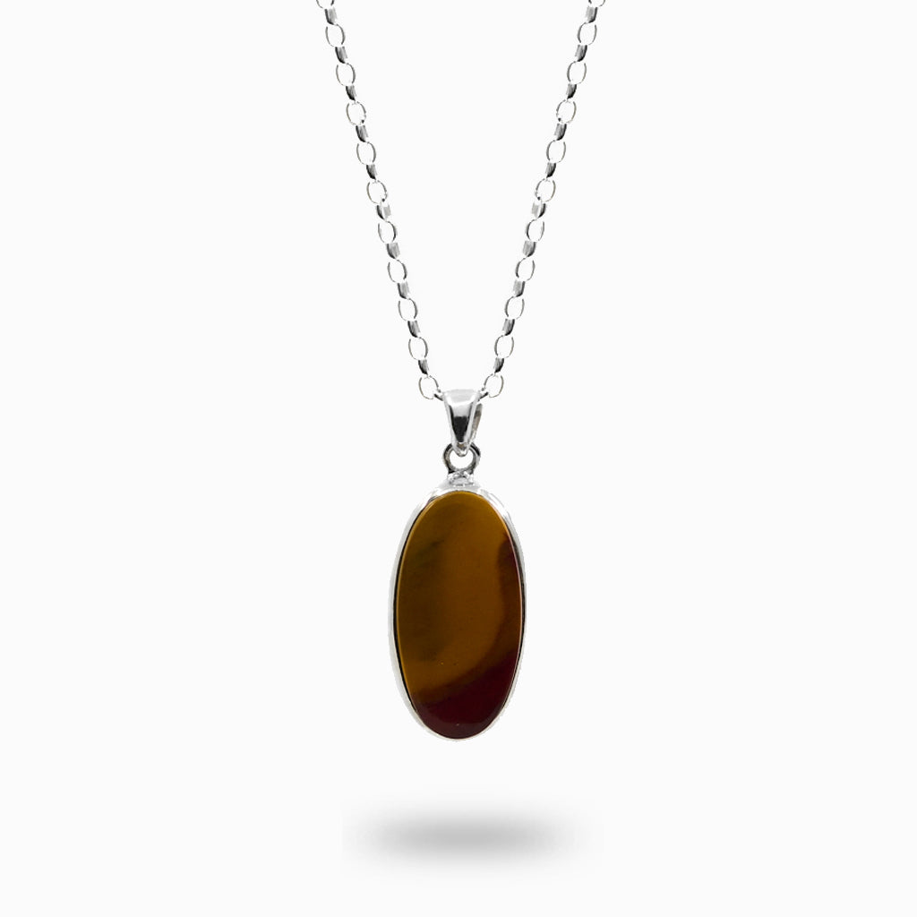 Oval Cabochon Mookaite Necklace