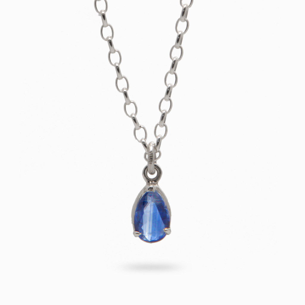 FACETED KYANITE NECKLACE