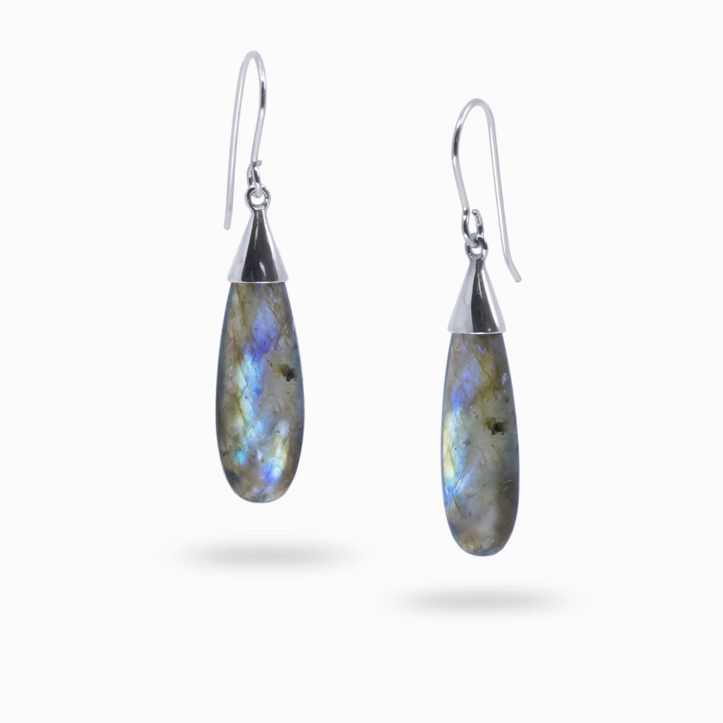 labradorite drop earrings