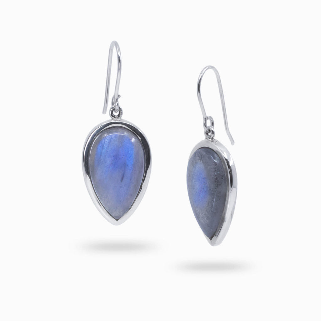 labradorite drop earrings