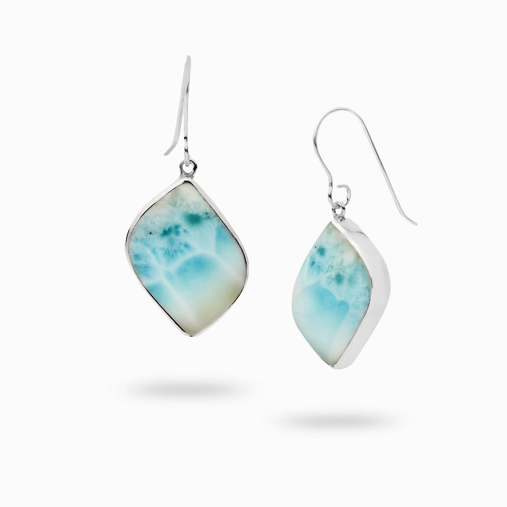 Cabochon Larimar drop Earrings