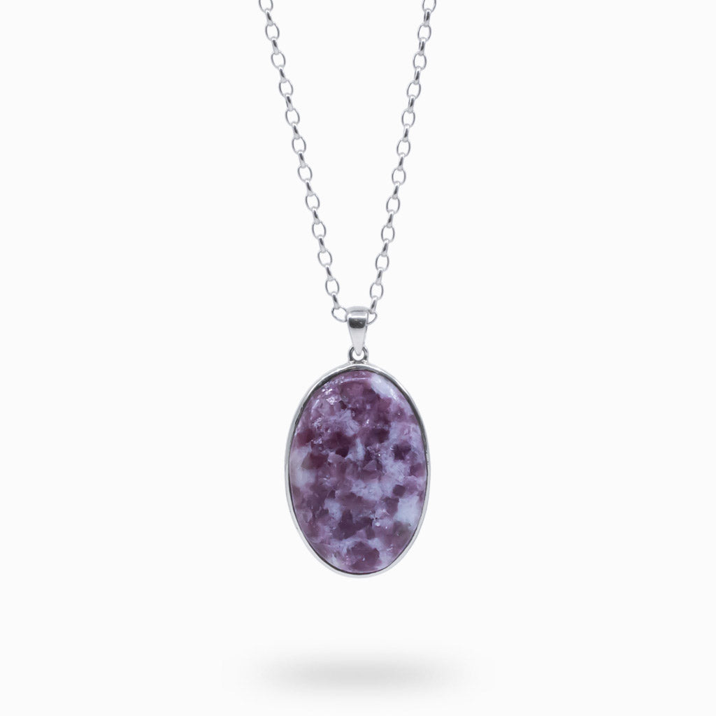 lepidolite necklace