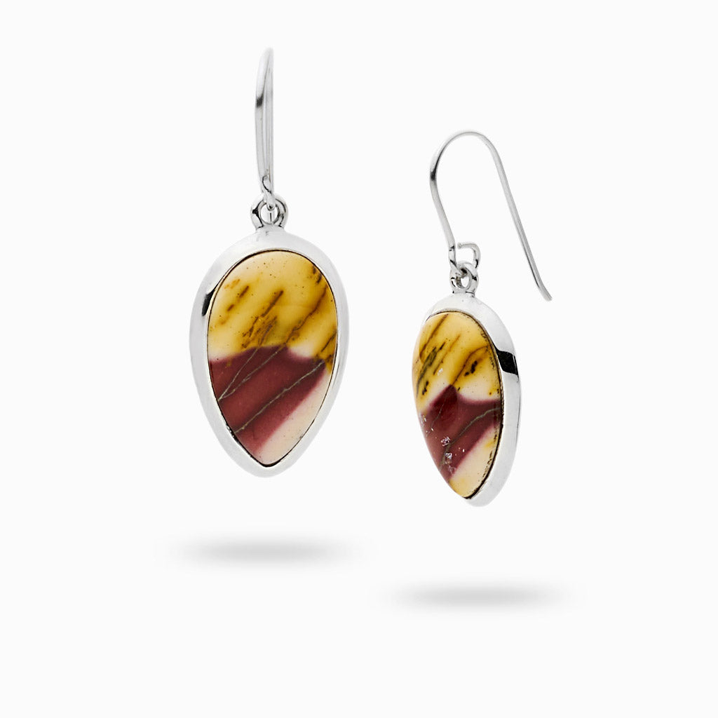Cabochon Mookaite tear drop Earrings
