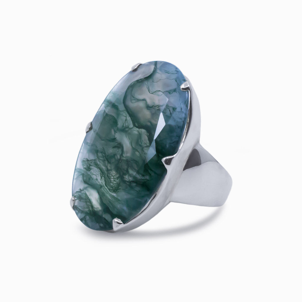 Moss Agate Ring