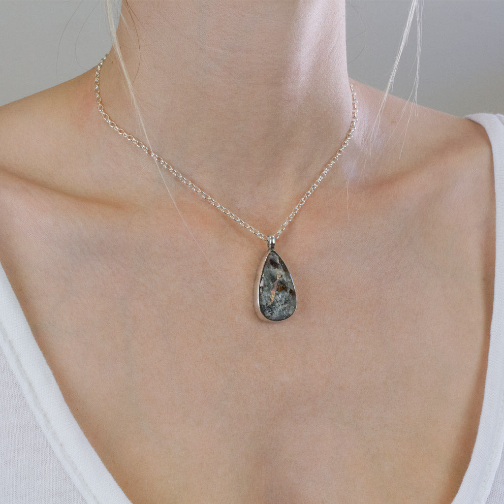Astrophyllite Necklace on Model