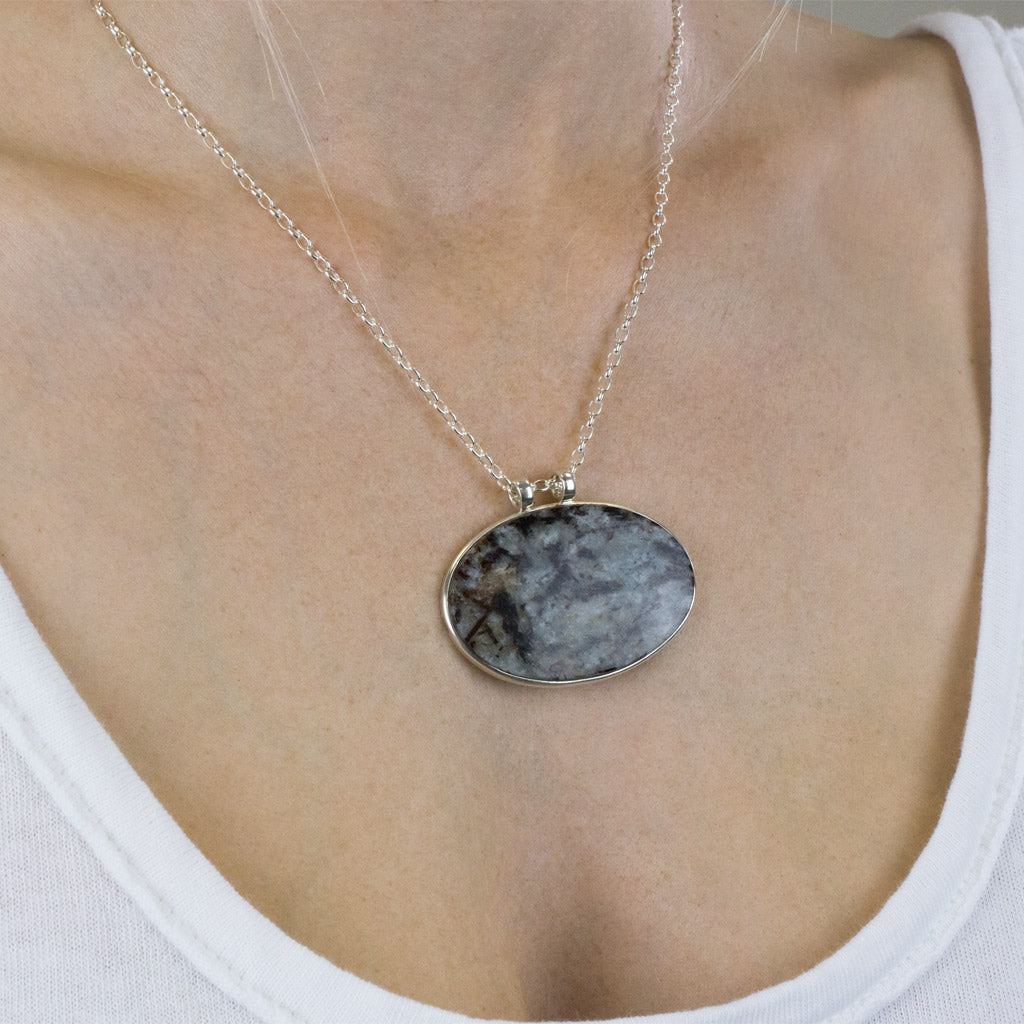 Astrophyllite Necklace on Model