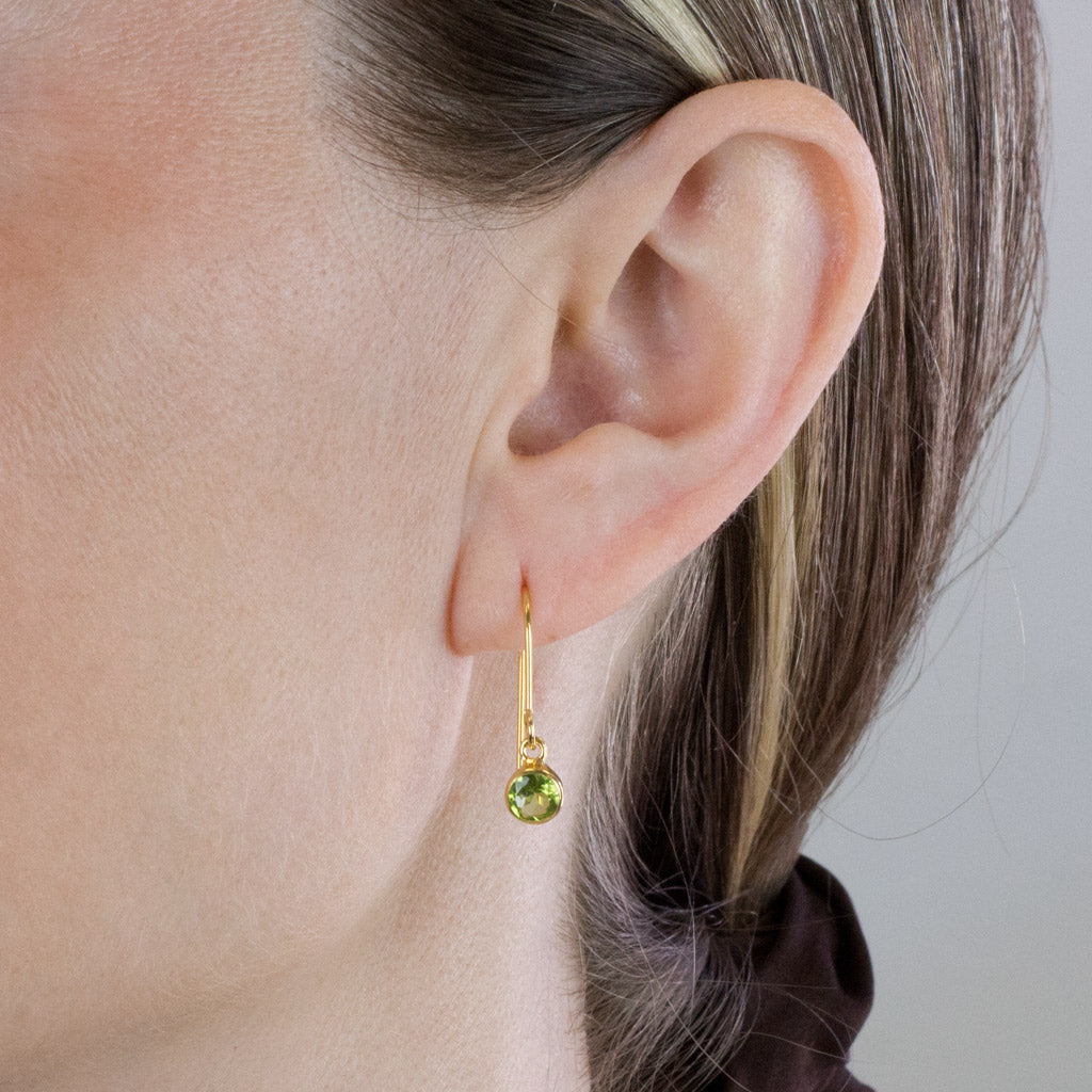 Peridot Drop Earrings