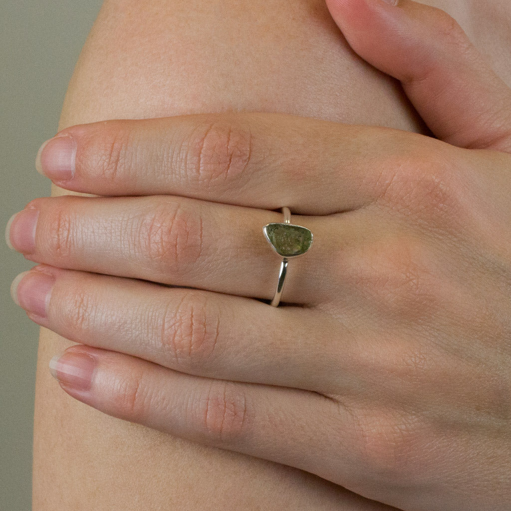 Moldavite Ring