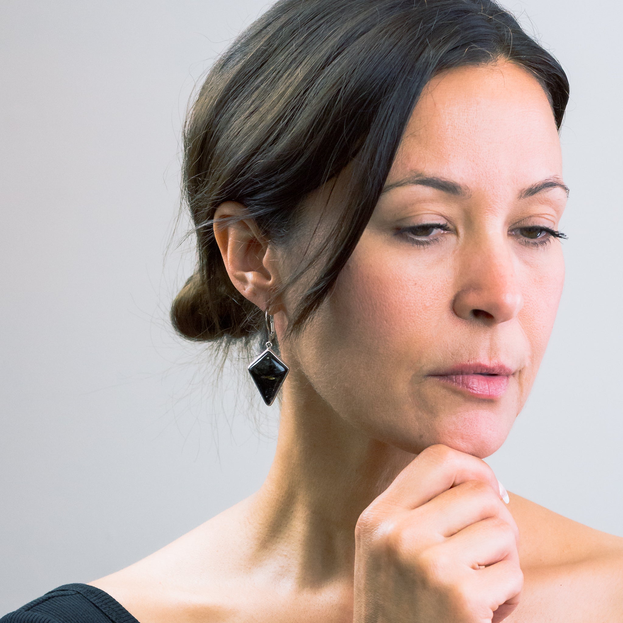 Nuummite Drop Earrings