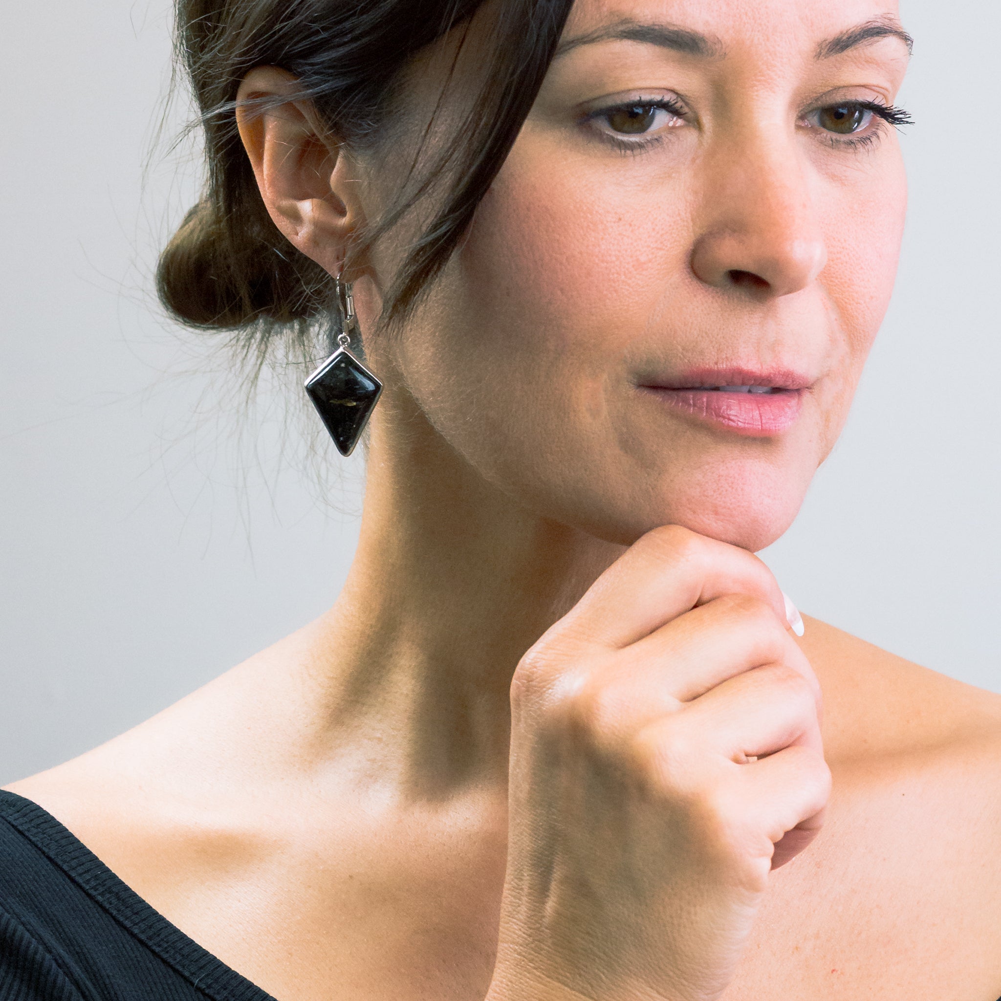 Nuummite Drop Earrings