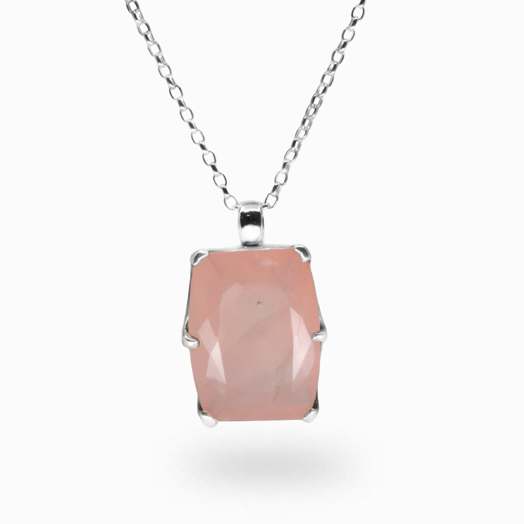Rose Quartz Necklace Made In Earth US