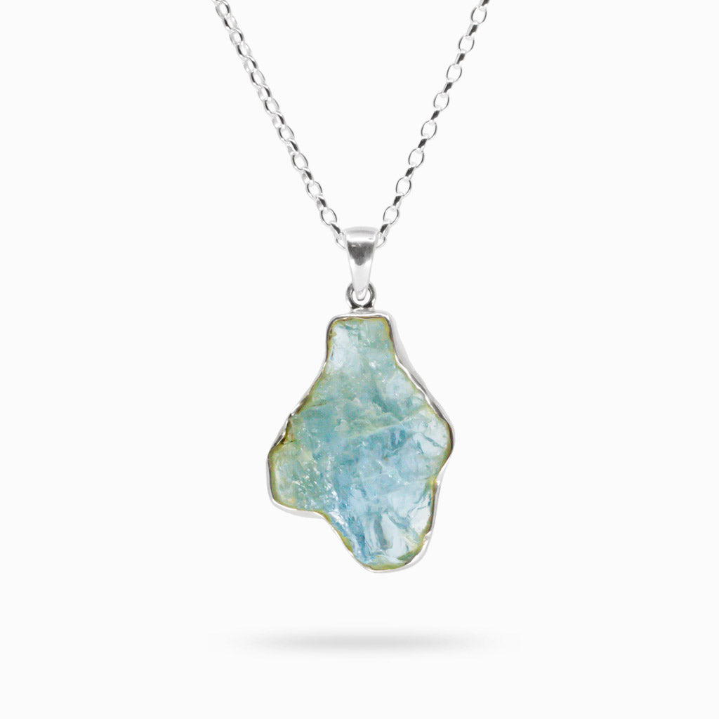 RAW AQUAMARINE NECKLACE