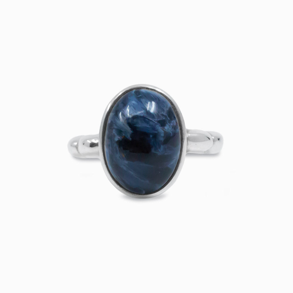 Cabochon Oval Pietersite ring