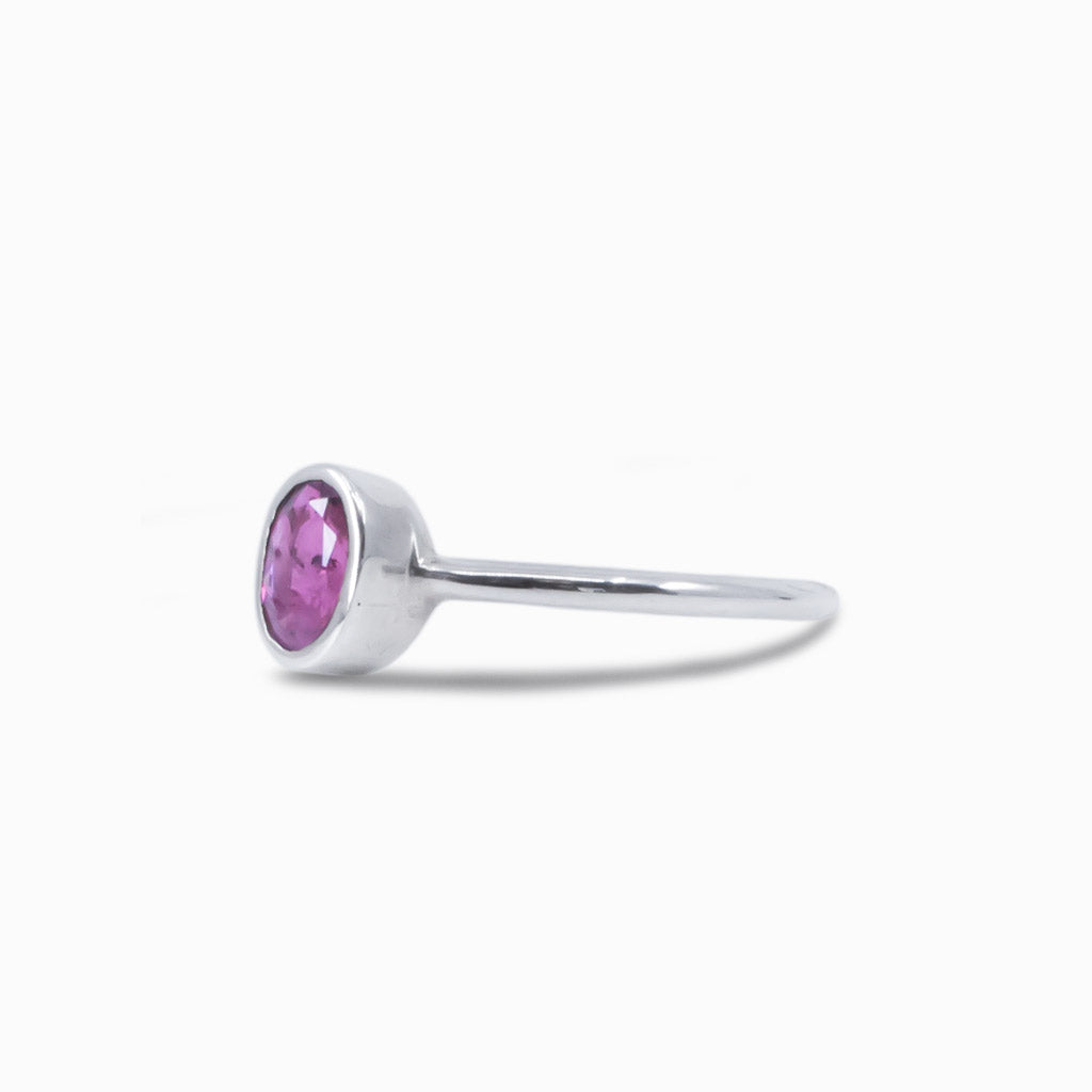 pink tourmaline ring