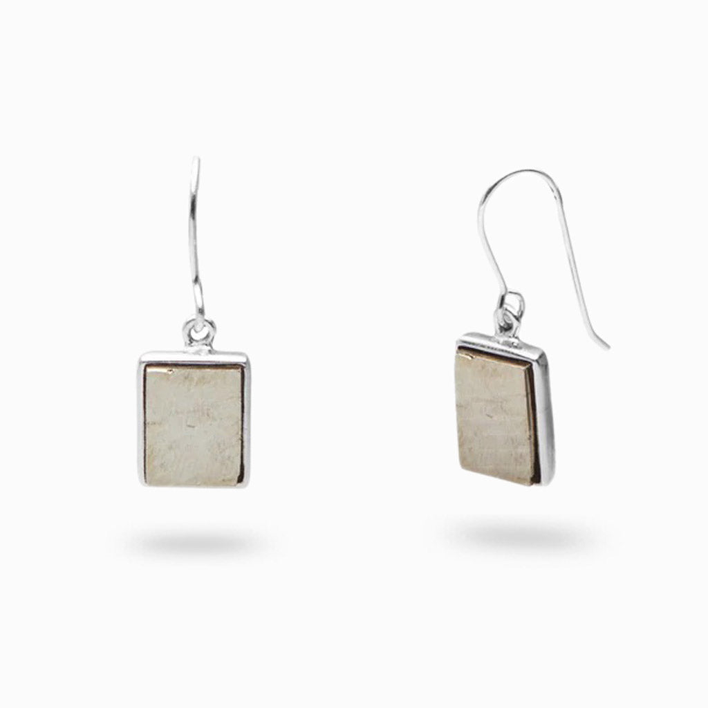 Pyrite Drop Earrings