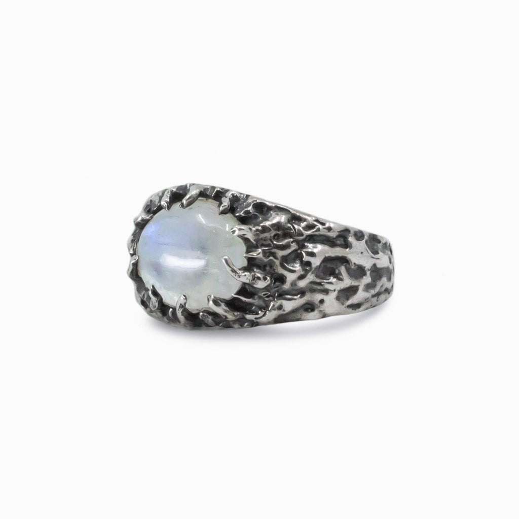 rainbow moonstone ring