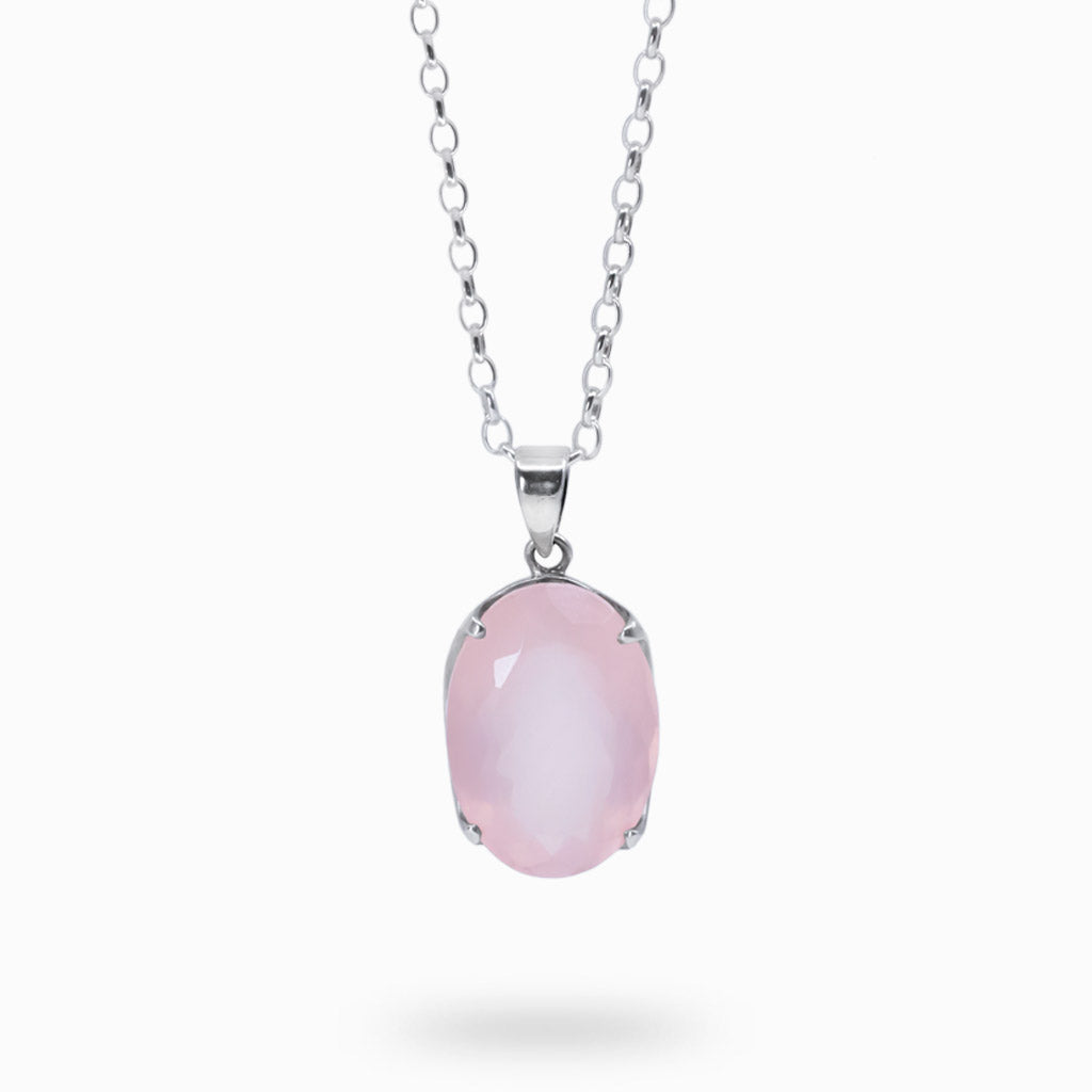 Rose quartz necklace