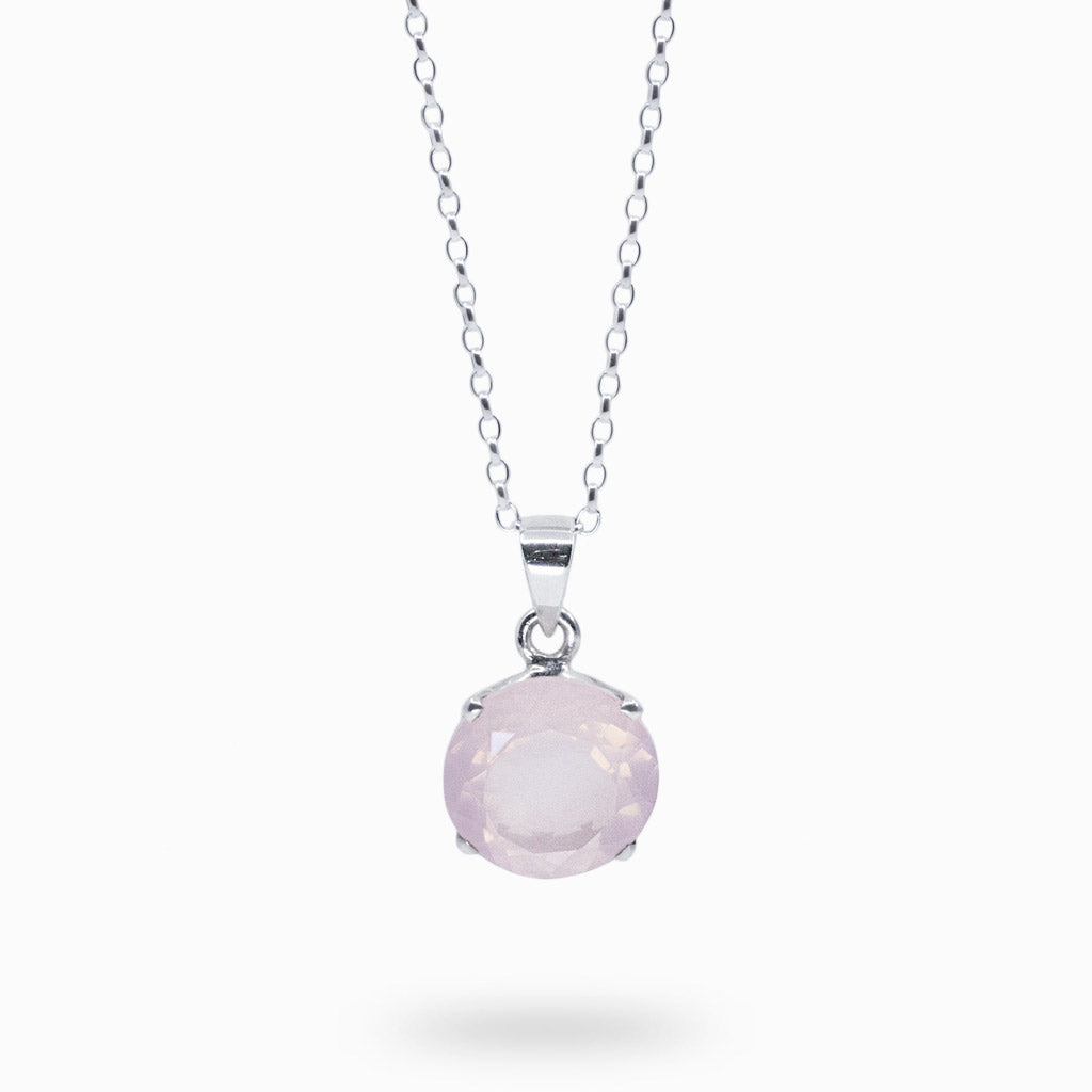 Rose quartz necklace