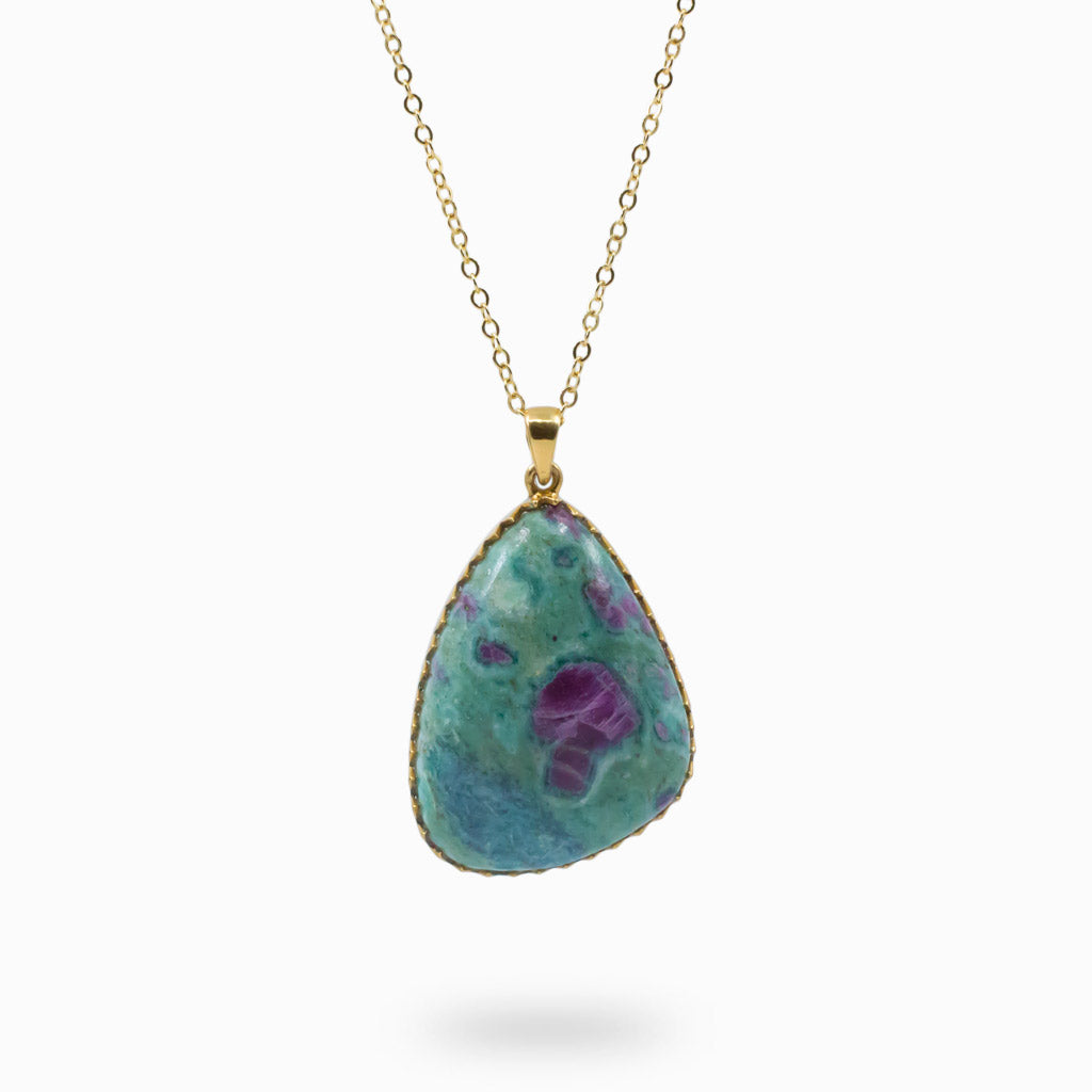 Fuchsite necklace deals