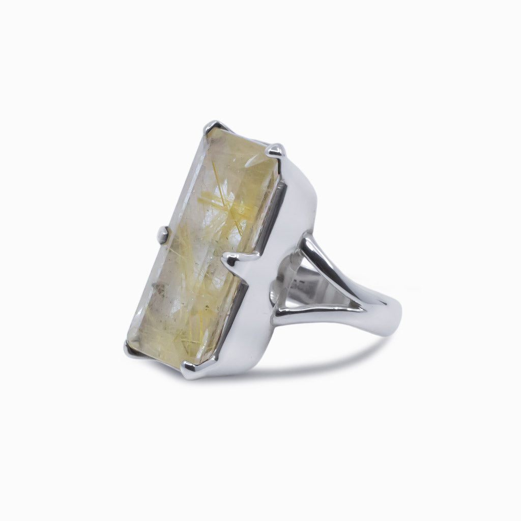 Rutilated Quartz Ring
