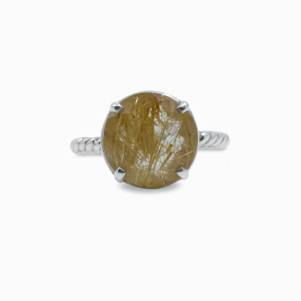 Rutilated Quartz ring