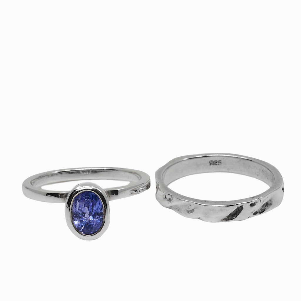 TANZANITE STACK RINGS