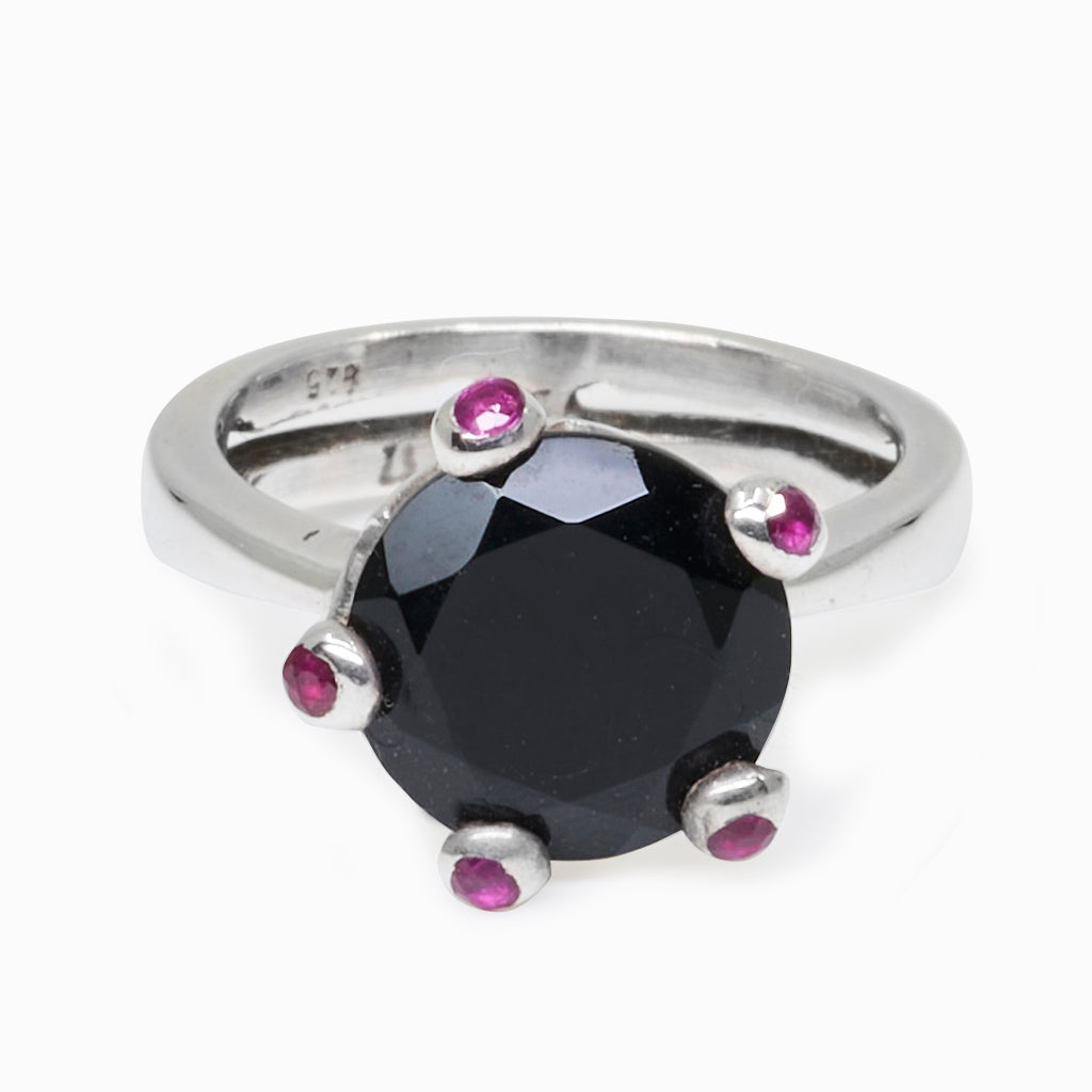 Onyx and deals ruby ring