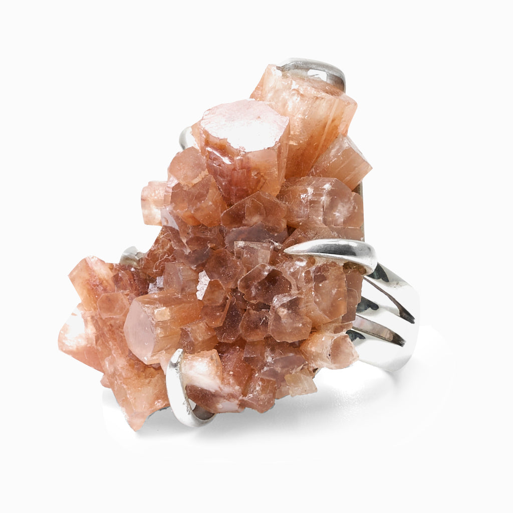 RAW ORGANIC ARAGONITE RING