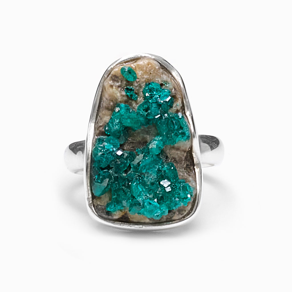 Raw Organic Dioptase ring