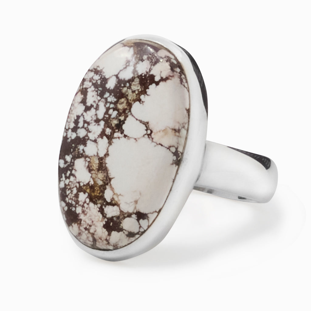 oval cabochon Wild horse ring