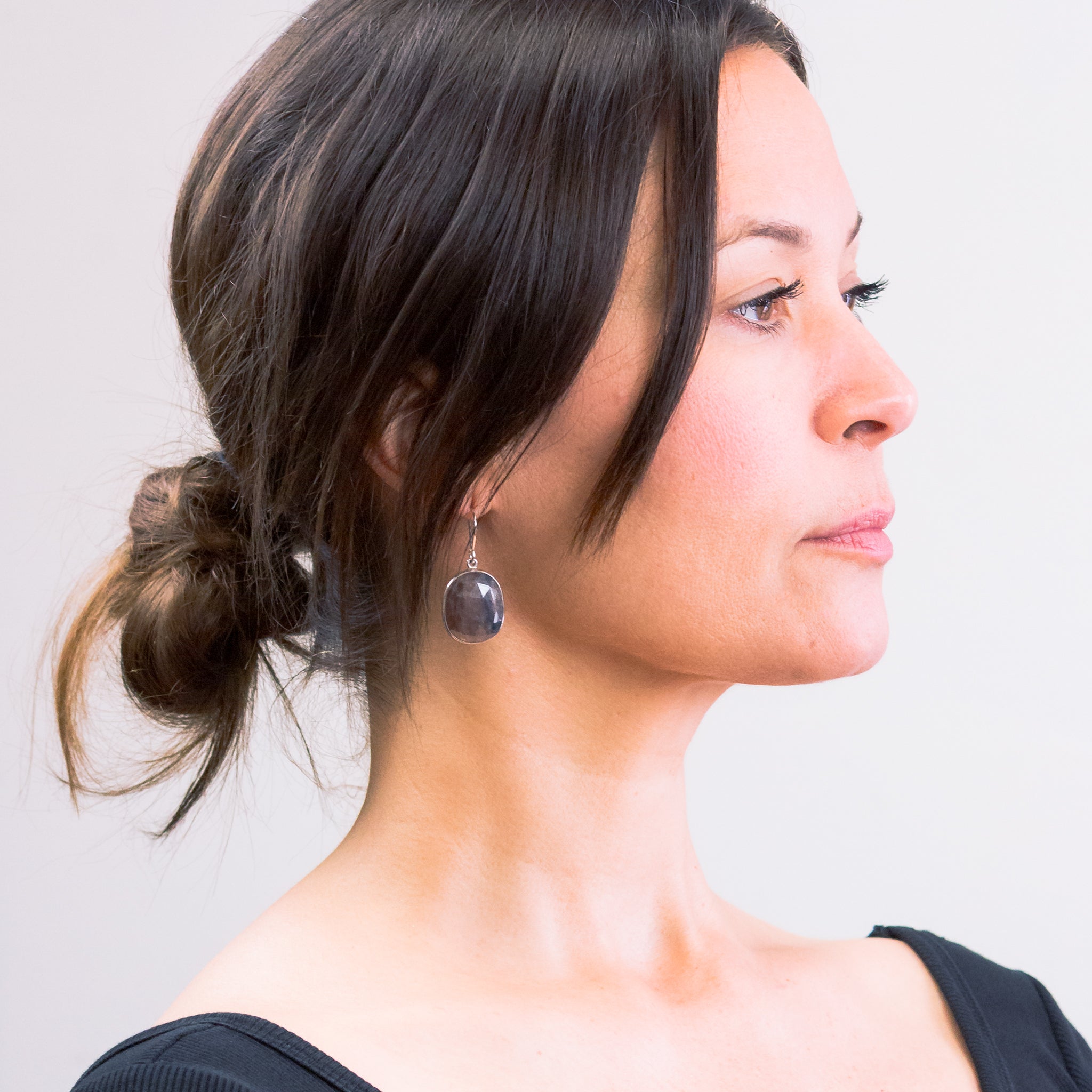 Sapphire Drop Earrings