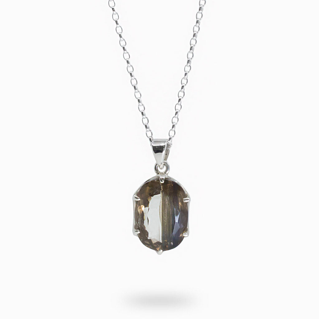 Faceted Oval Scapolite necklace