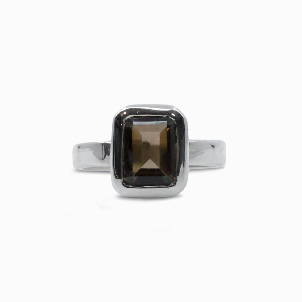 smokey quartz ring