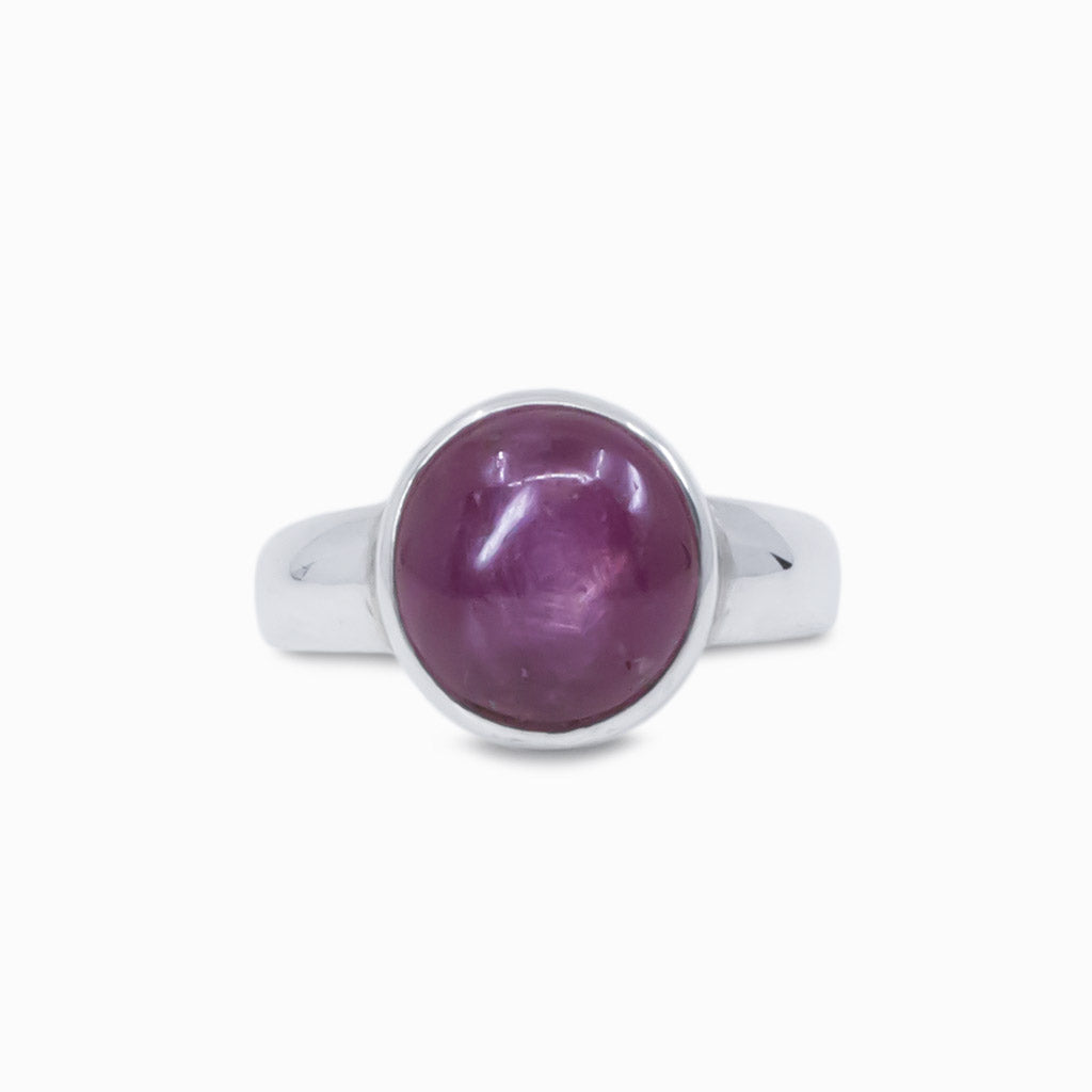 Star Ruby amethyst sterling shops silver high quality ring