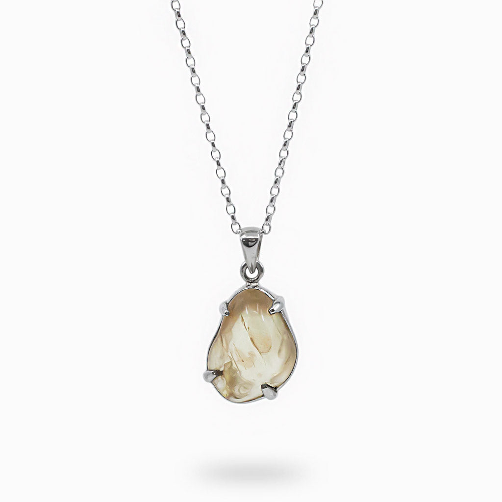 Raw Oregon Sunstone necklace