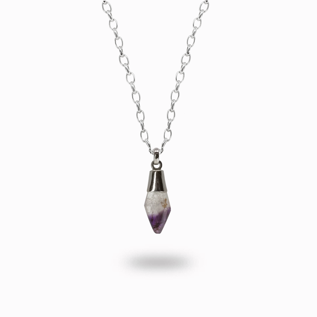 Chevron Amethyst Necklace