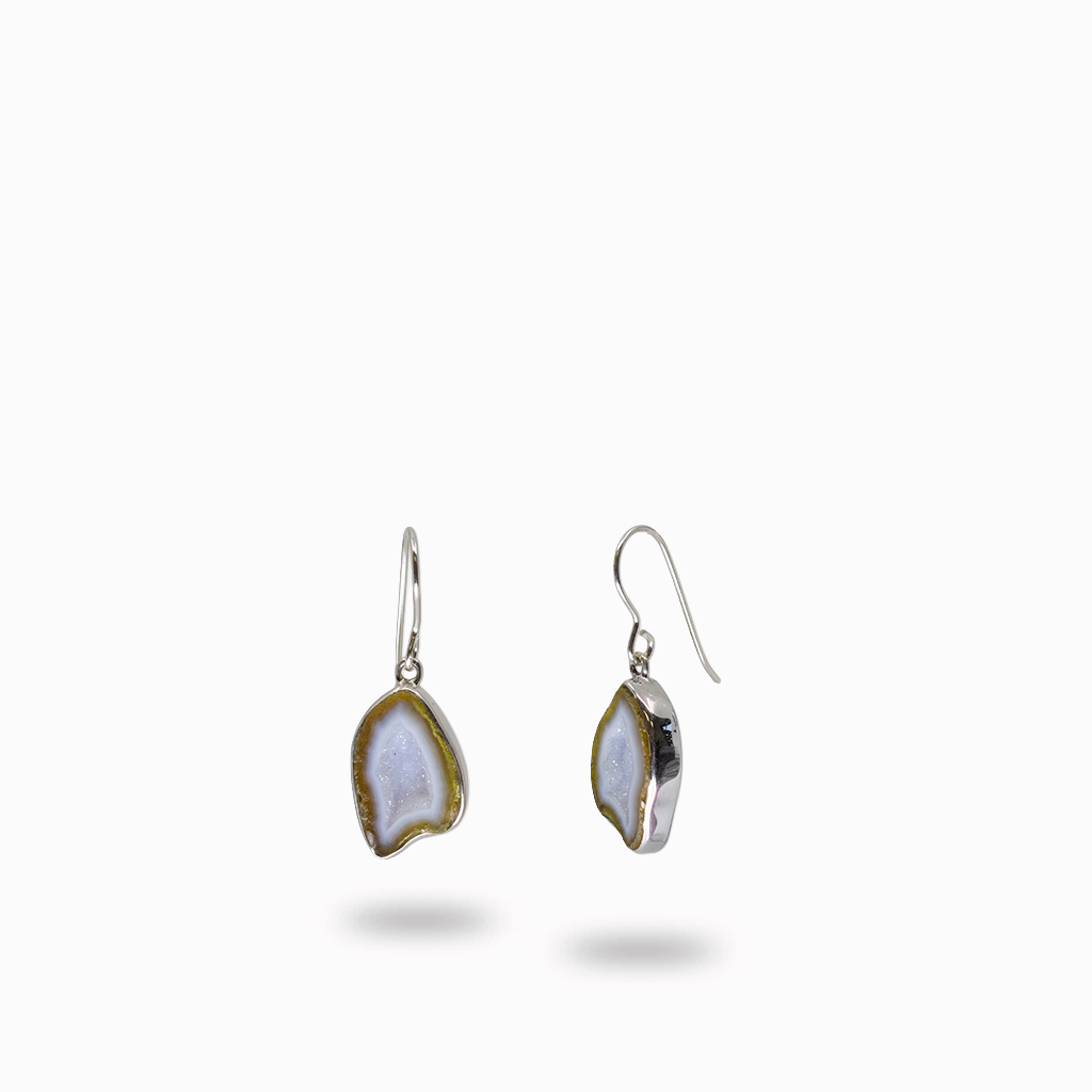 Agate Druzy Drop Earrings