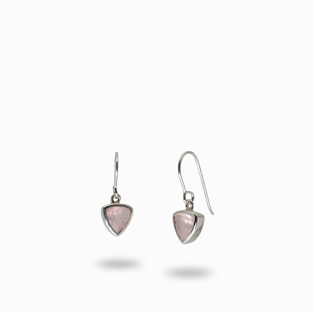 Rose Quartz Drop Earrings