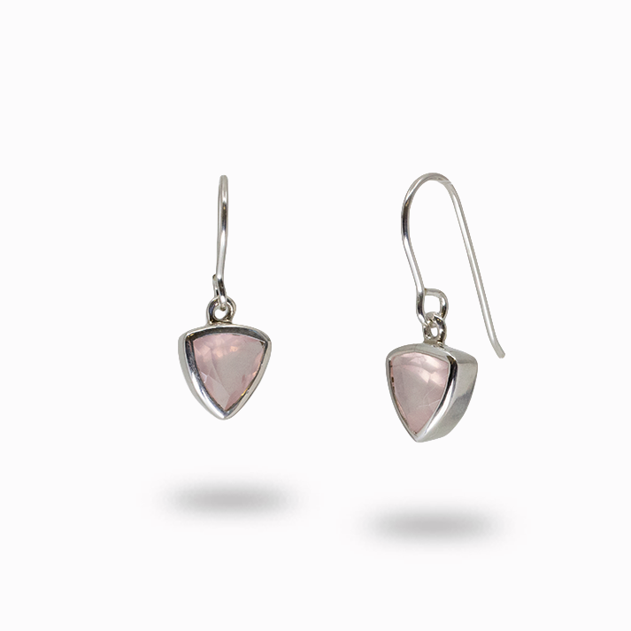 Rose Quartz Drop Earrings