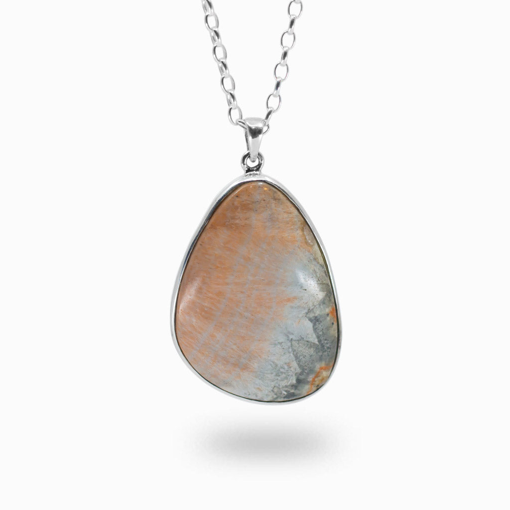 Celestobarite organic cabochon Necklace